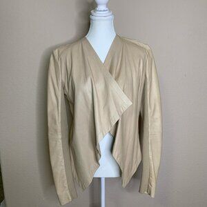 Halogen Tan Leather Jacket – Size Small